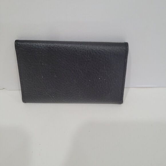 Givenchy Retro Wallet Key Case 6 Hooks Holder Black Trifold Leather Small Logo - Picture 2 of 10